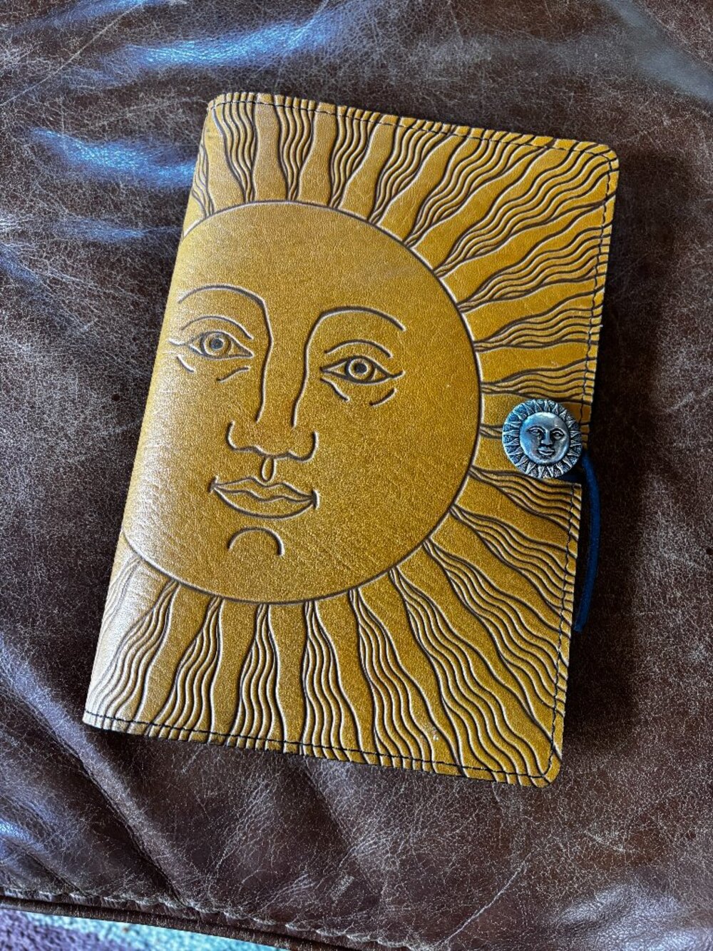 Oberon Design Leather Refillable Journal